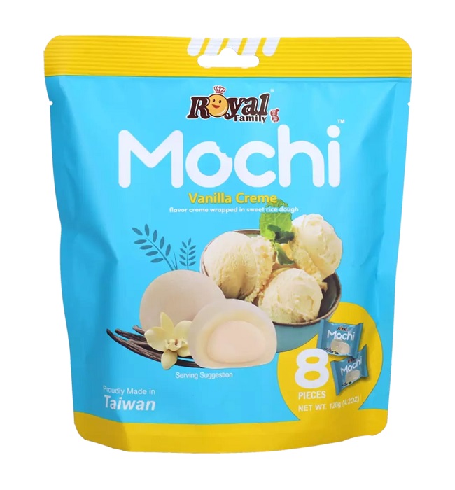 Dolce giapponese Mochi alla vaniglia - Royal Family 120g.